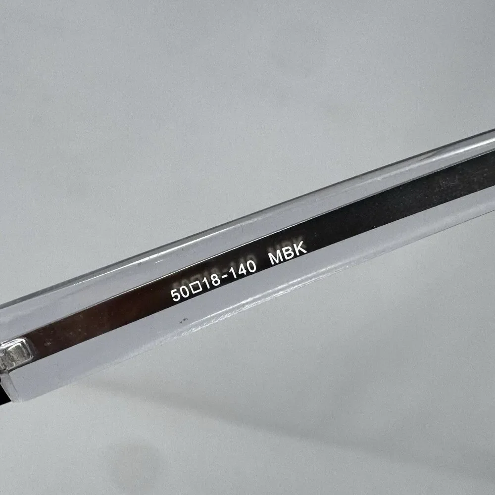 Amadeus AS0603 MBK Half Rim Eyeglass Frames Black Clear 50-18-140